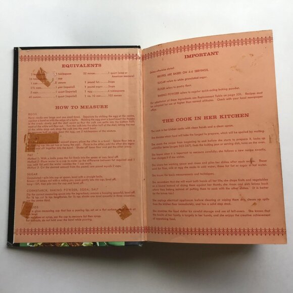 Vintage Nellie Lyle Pattinson’s Canadian Cookbook Hardcover 29th Printing 1965 - Picture 4 of 12